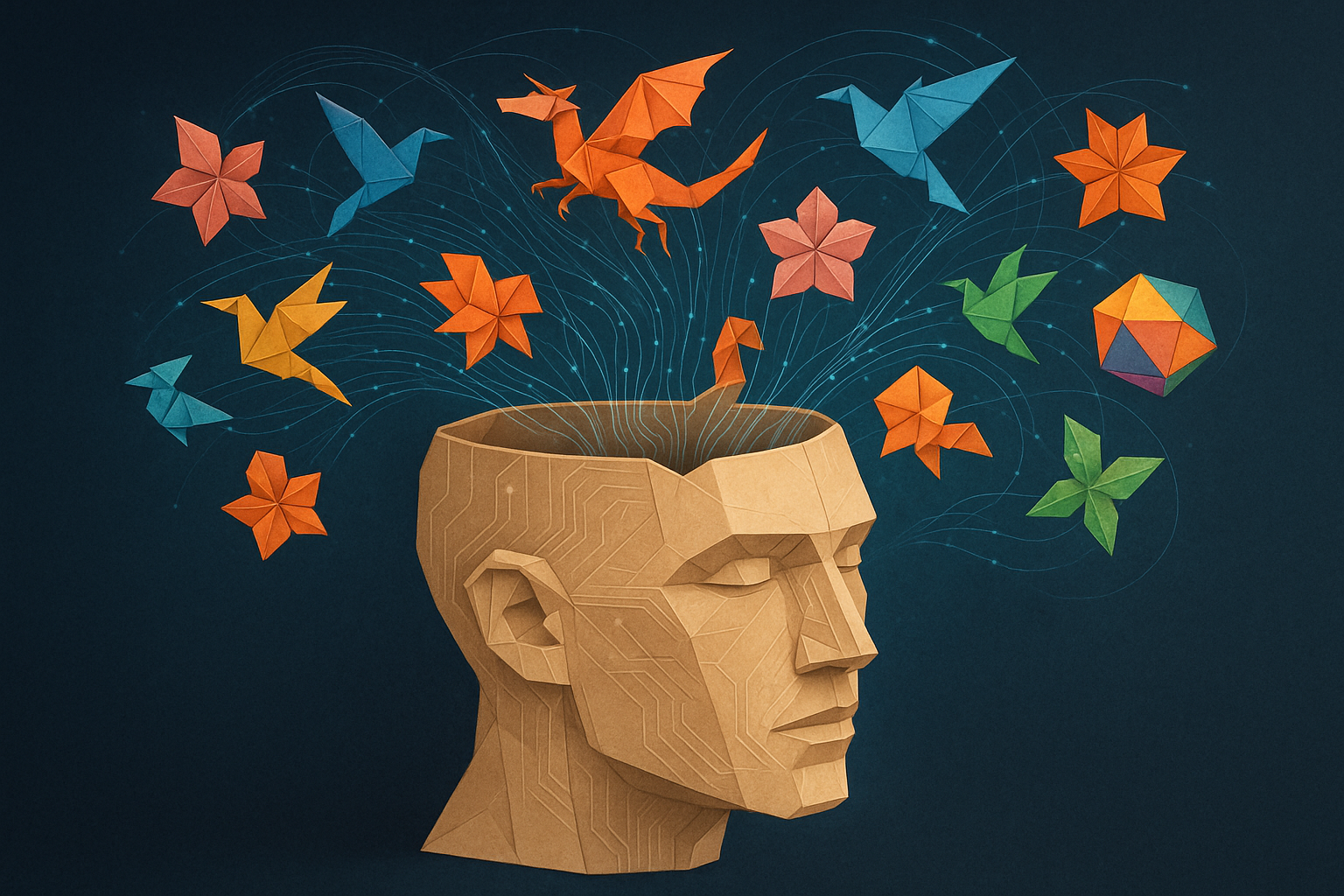 Generative Origami AI: Creative AI with LLMs and Image Generation