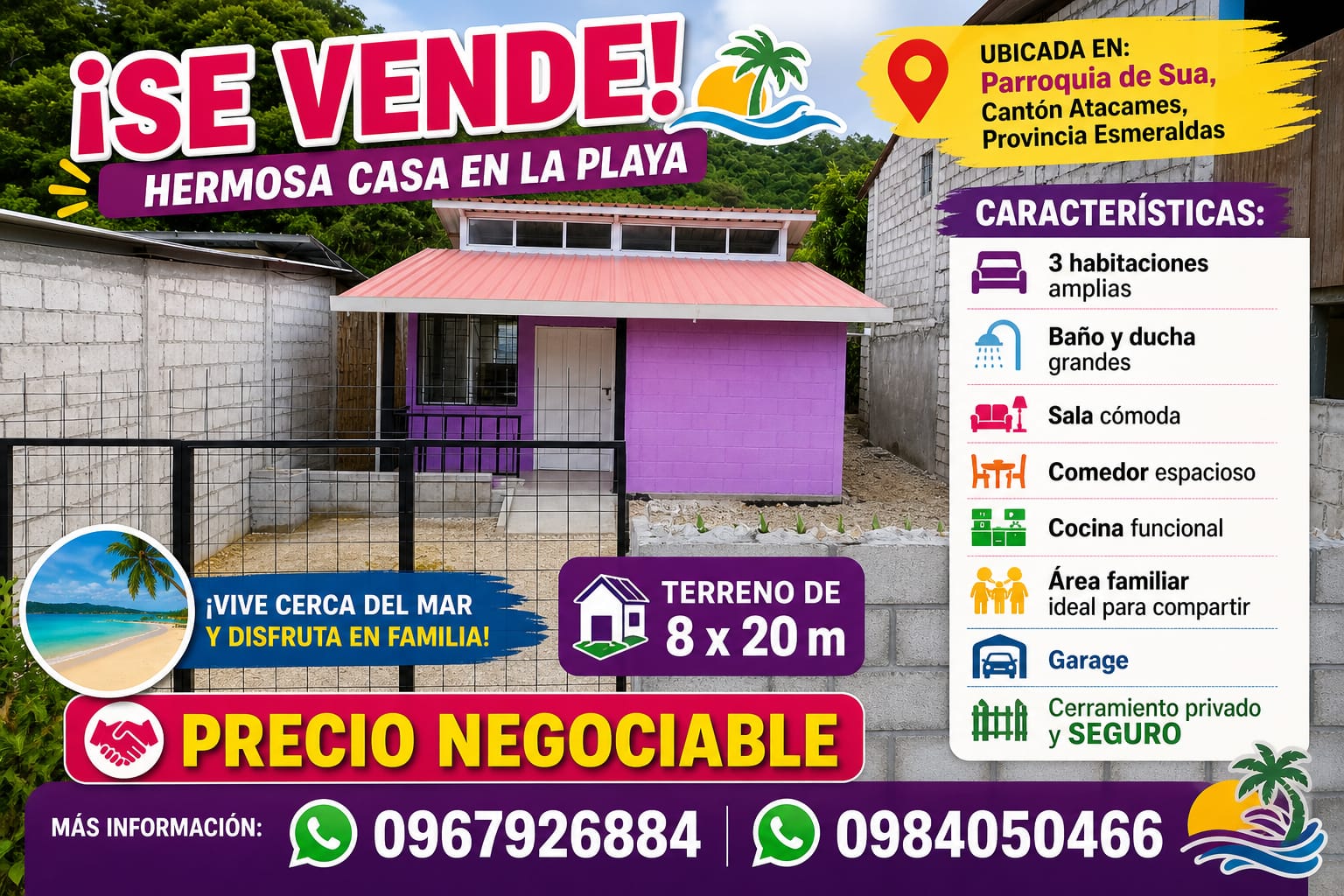 Casa en venta en Atacames — foto 1