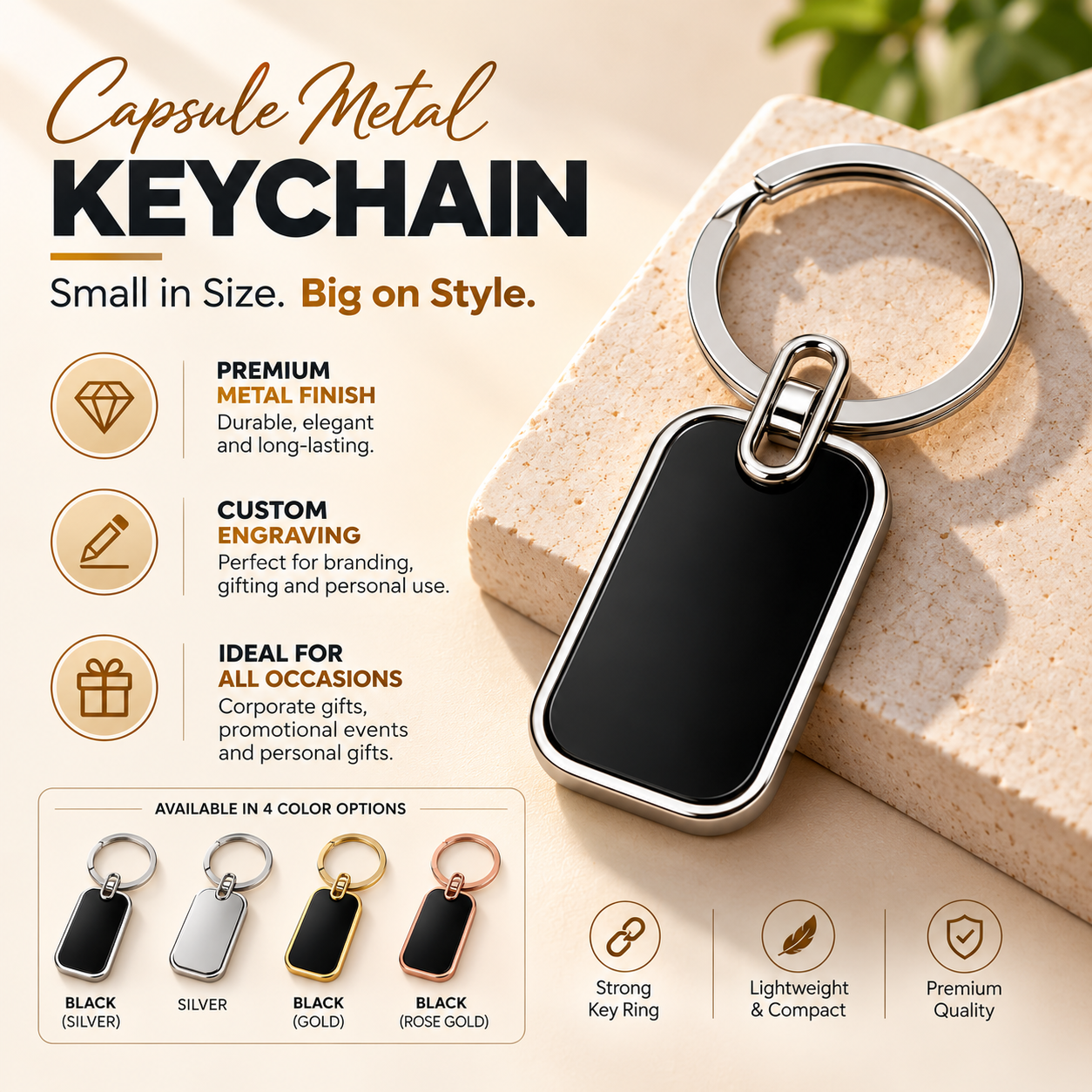 Capsule Metal Keychain thumbnail 2