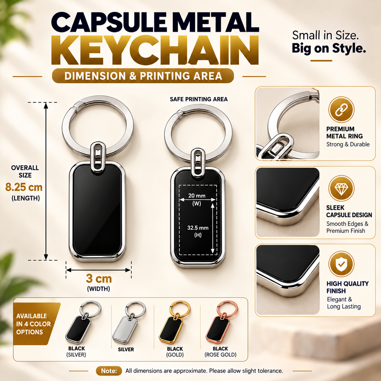 Capsule Metal Keychain thumbnail 3